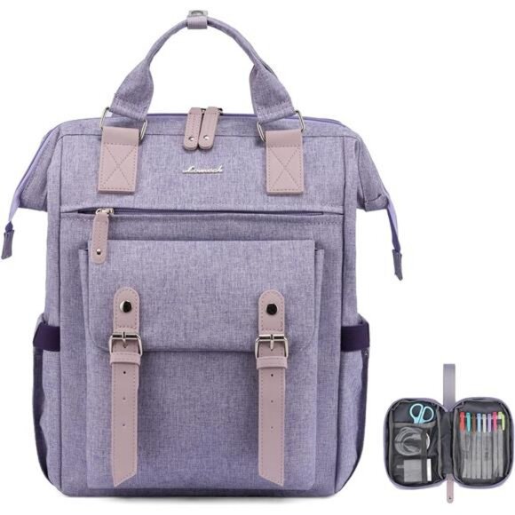 LOVEVOOK Laptop Backpack for Women, Teacher Nurse Bag Work Travel Computer main image 5